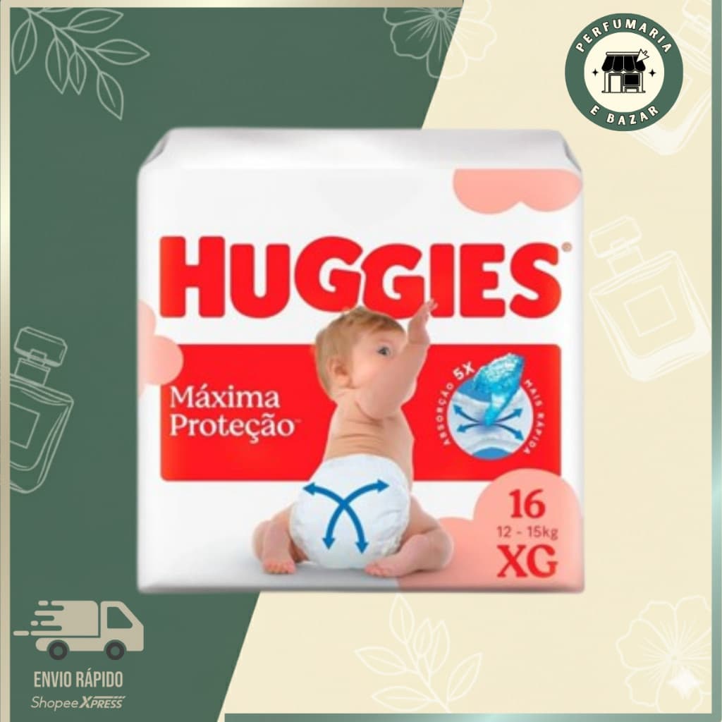 Fralda Huggies Supreme Care Tamanho XG Com 16 Unidades