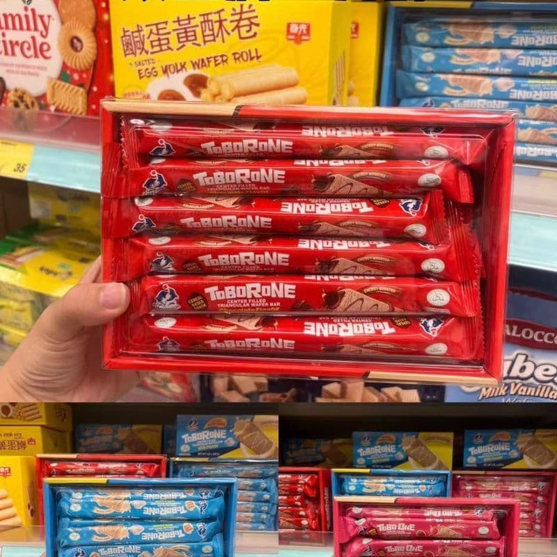 Hong Kong Importado Peixes Sabor Leite Chocolate Triângulo Crocante Casual Escritório Influenciador Lanches 360g8-20-23V