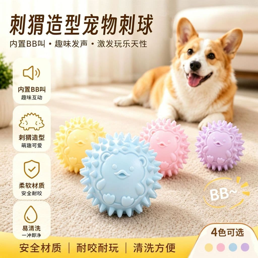 Brinquedo para cachorro espinho bola voz brinquedo para cachorro bola Molar espinho bola não má mordida brinquedo para a