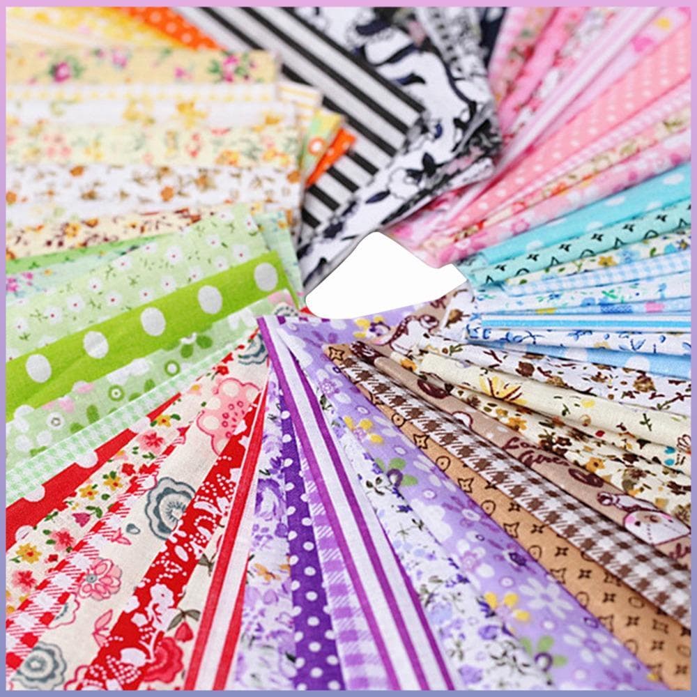 100 Unidades De Tecido De Algodão Patchwork , Várias Cores 100 * 100mm Acolchoado ,