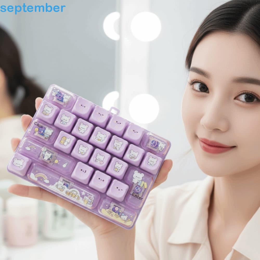 Brinquedo De Inquietação De Teclado SEPTEMBERB , Mini Mecânico Arco-Íris 26 Teclas Mecânicas , Plástico Durável