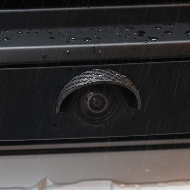 [Dhiint] Câmera Baup De Visão Traseira Do Carro Viseira De Chuva À Prova D'água Sun Blo Capa De PVC Universal Adequada P