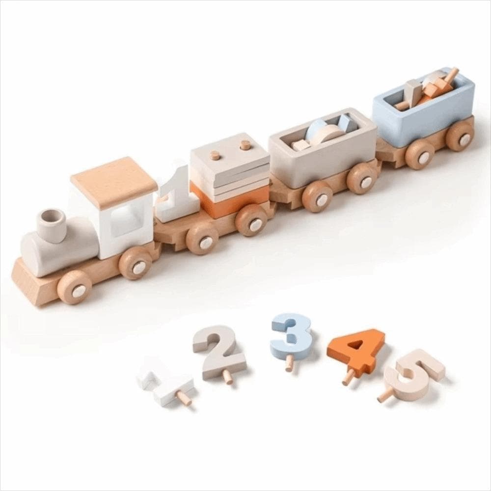 Brinquedo De Carrinho TEVO , Trem Prático , Blocos De Números , Brinquedos Educativos Para Bebês , Crianças