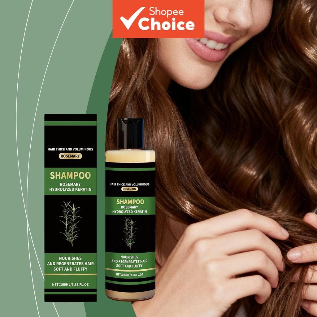 Shampoo Hidratante de Queratina a Base de Água 100ml para Cabelos Coloridos, Fórmula Hidratante Leve para Cabelos Secos,
