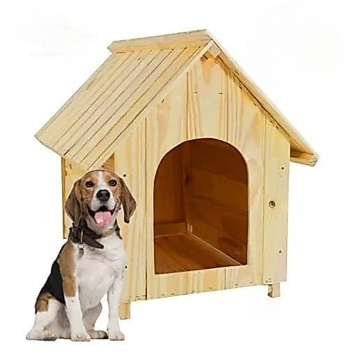 Casinha de Madeira N5 Para Cachorros Cães Porte Médio Feito de Madeira Pinus Casa Pet Numero 5