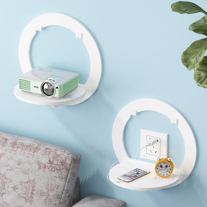 Cabide de parede para quarto sem perfuração, divisória de parede, decoração de parede, suporte de flores, prateleira de 