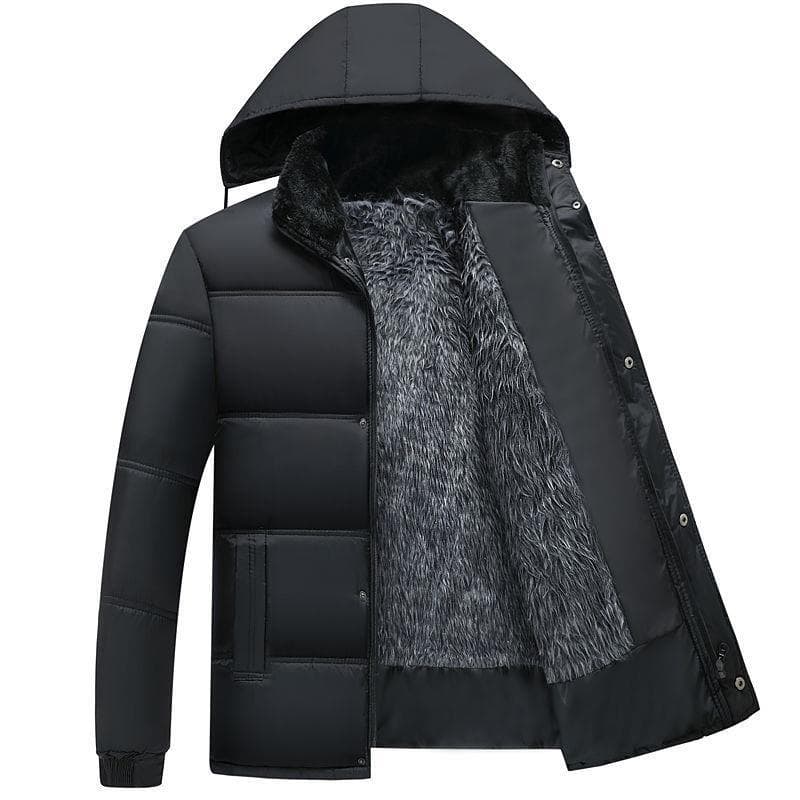 Roupas masculinas jaqueta acolchoada de lã jaqueta acolchoada roupas do pai inverno de meia-idade jaqueta masculina idos