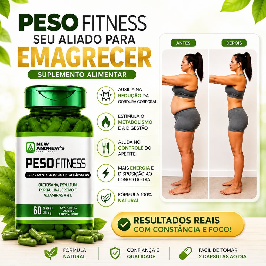 Quitosana + Spirulina + Psyllium + Cromo + Vitaminas A e C | ORIGINAL | Suplemento 500mg