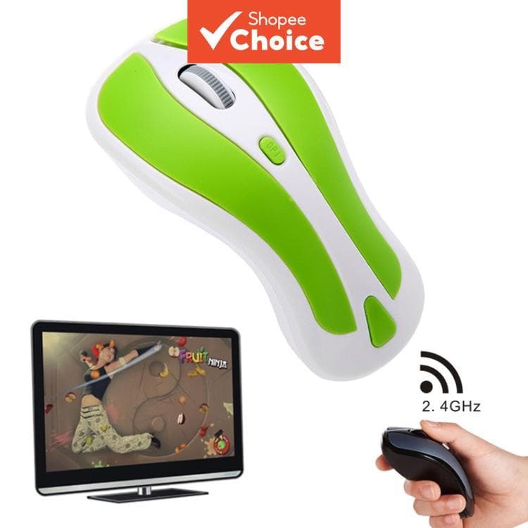 PR-01 6D Giroscópio Fly Air Mouse Mouse Óptico Sem Fio 2.4G USB 1600 DPI para PC Android Smart TV Box