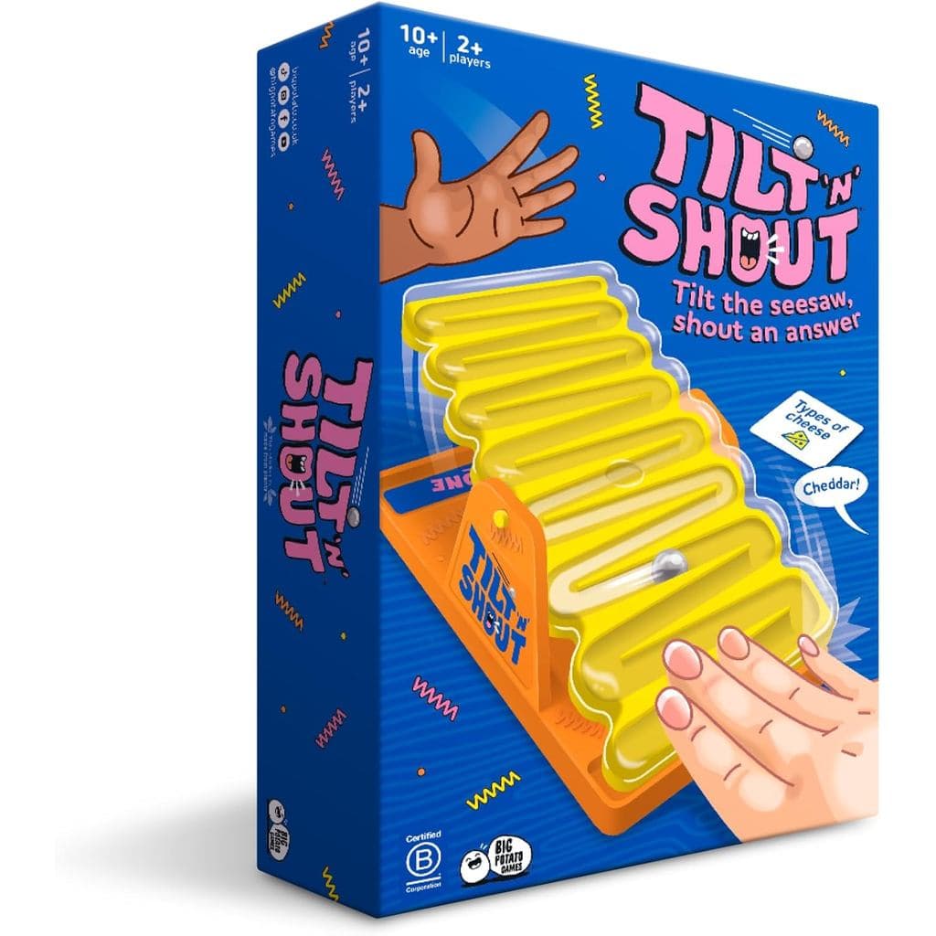 Big Potato Tilt'n Shout : Um Jogo De Tabuleiro Rápido Para Família Adultos E Crianças | Os Melhores Novos Jogos De 2024 