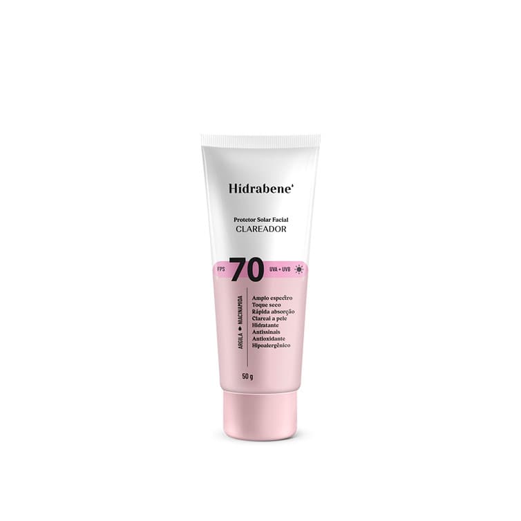 Hidrabene Protetor Solar Clareador Facial 70 FPS
