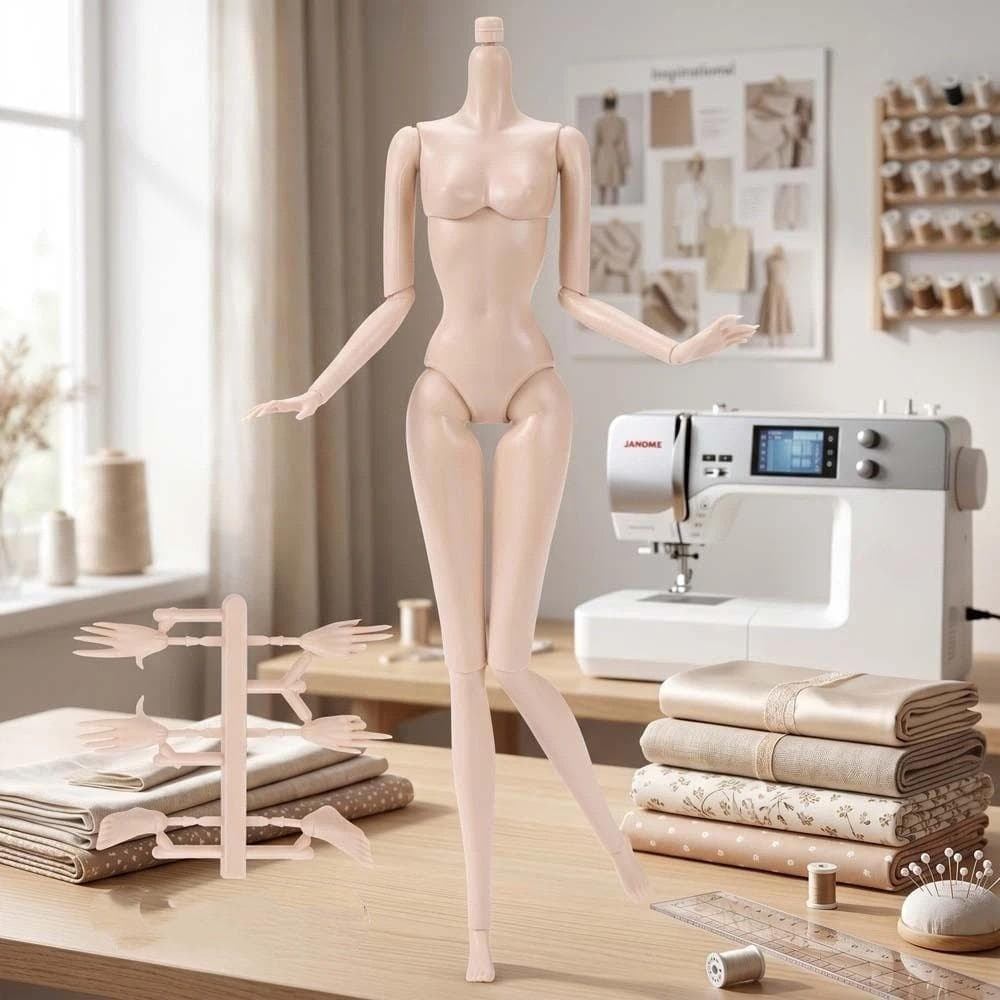 Bonecas BJD Nuas Articuladas , Boneca Super Modelo Removível De Substituição , Corpo De Figura De Ação De 28 Cm