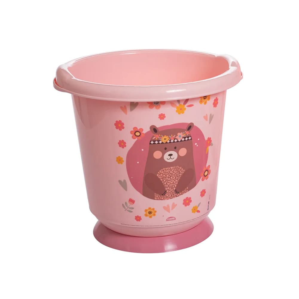Banheira Balde 17,2L Infantil Menina BPA Free Ofurô Higiênico Banho Enxoval Bebê