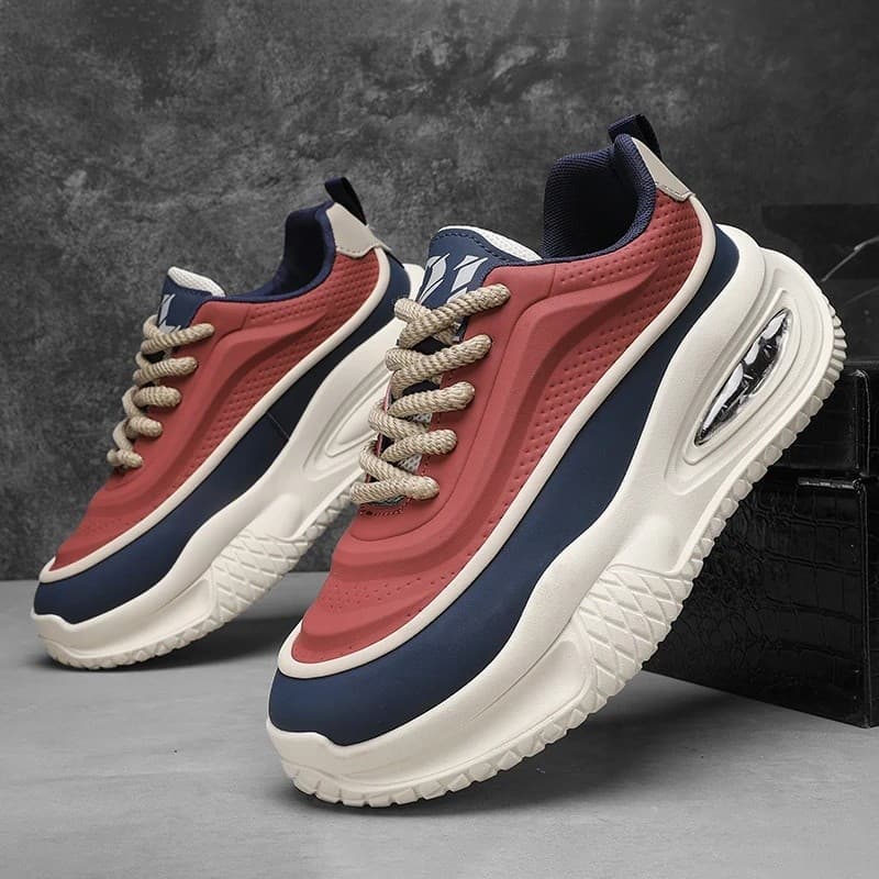 Calçados Esportivos Casuais Masculinos , Sapatos De Skate Com Sola Grossa Da Moda Modernos E Confortáveis Adequados Para