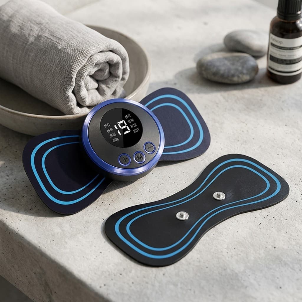 Massageador Cervical EMS Portatil Eletrico Alivio De Dores Fisicas Fisioterapia Muscular USB