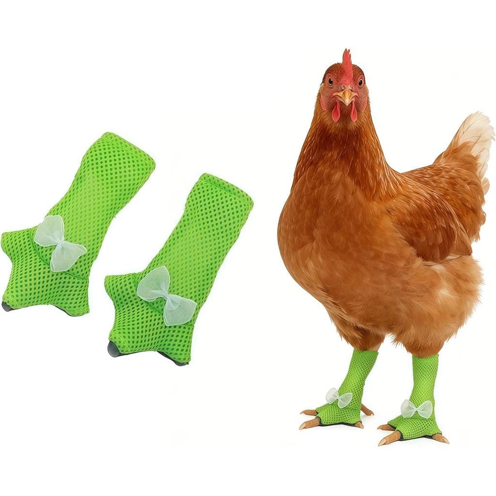 Calçados para Galinhas com Pés Lesionados, Design Fofo com Laço, Calçado Confortável para Aves, Antiderrapante e Respirá