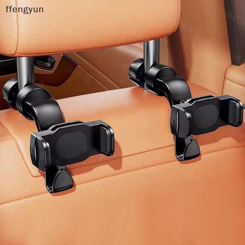 FFE Multifuncional Assento Traseiro Do Carro Suporte Telefone Móvel & Tablet Montagem Com Gancho Rotação Encosto De Cabe