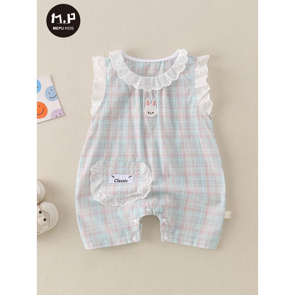 Bebê roupas de bebê roupas de verão macacão 2025 novo estilo bebê menina colete Super bonito mês inteiro cem dias macacã