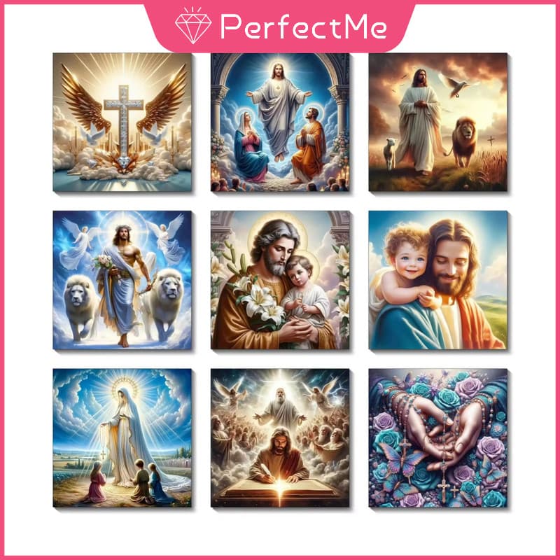 Prosperityuspm Religião Jesus Cruz 5d Pintura Diamante Cheio De Sala De Estar Colar Ponto Quarto Jantar Bordado Decoraçã