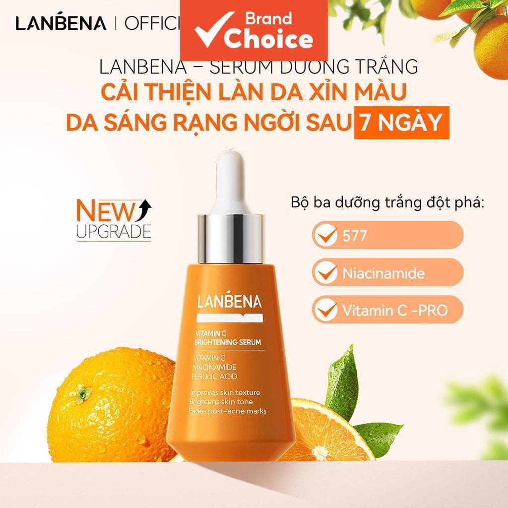 LANBENA Essência Clareadora (15ml) – de Vitamina C combinado com Essência Hidratante