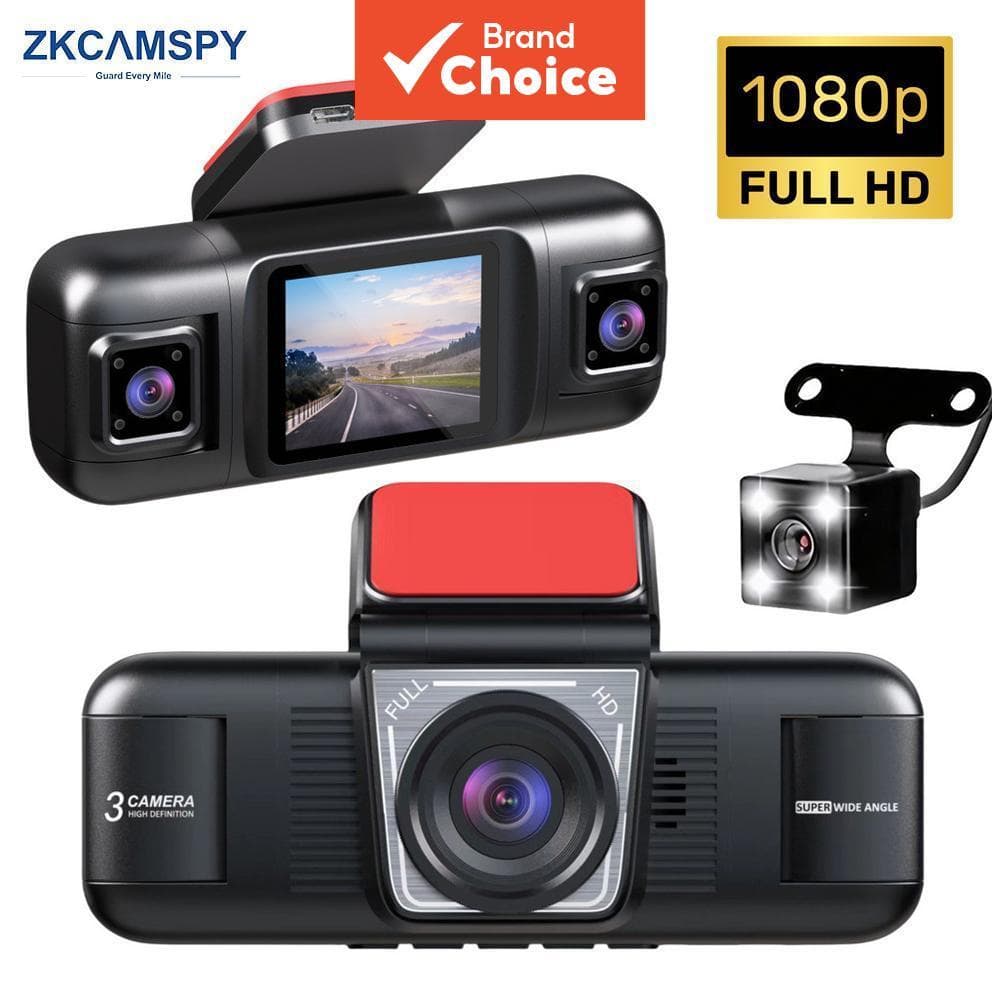 Para Dash Cam 4ch Fhd 1080p Visão Noturna 170 ° Dvr De Carro Com Gravação De Loop De 4 Lentes Traseiras