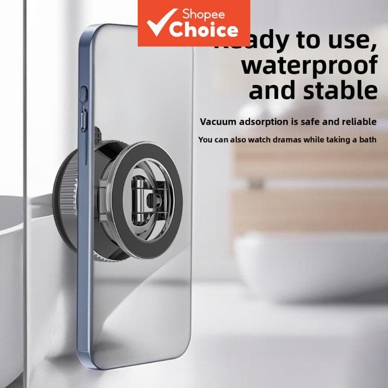 Suporte Magnético Dobrável a Vácuo 360° Ajustável para Celular, Multiuso, para Painel de Carro e Mesa Doméstica