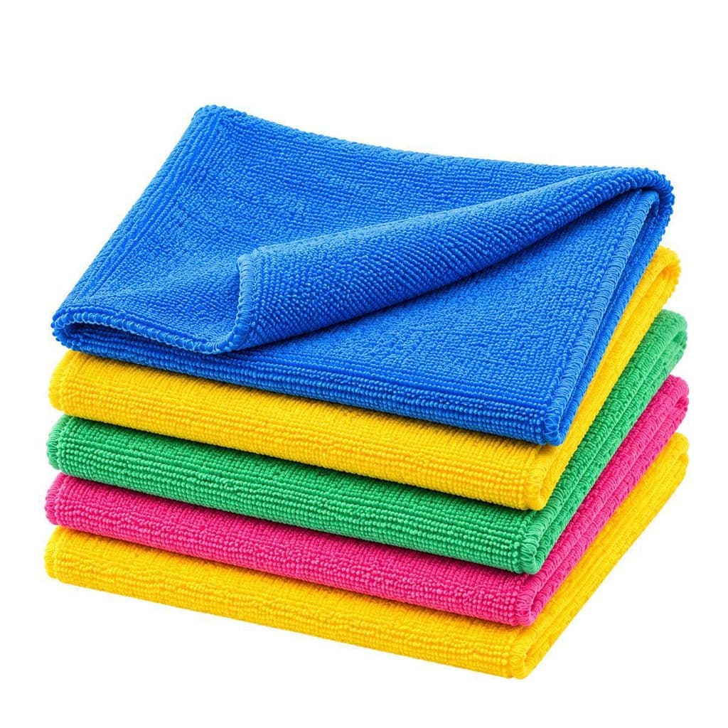 Kit 3 Flanelas Microfibra 30x30cm Multiuso Limpeza Automotiva Carro Moto Casa Polimento Lavagem Cores Sortidas