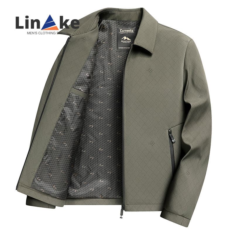 Novo estilo primavera jaqueta masculina esportes All-Match jaqueta masculina gola superior jaqueta de negócios de meia-i
