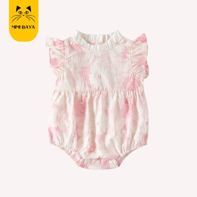 Bebê bebê roupas de verão estilo fino macacão roupas recém-nascidos bebê menina macacão mês inteiro cem dias macacão ver