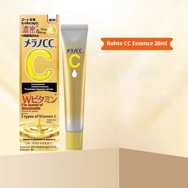 Estoque pronto Rote Melano Premium Brightening Essence CC Vitamina C 20ml Tratamento de cicatrizes e remoção de Acne 5YI