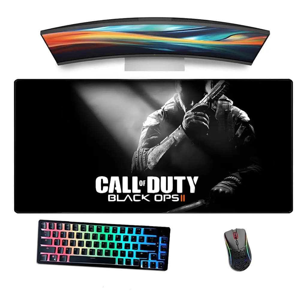Mousepad Gamer Borda Costurada Estampado Call of Dty Antiderrapante para PC Notebook e Setup Gamer