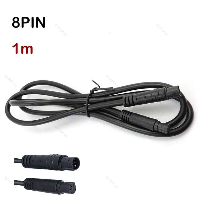 1m 8pin Carro DVR Câmera Visão Traseira Macho Para Fêmea Cabo Conector Fio De Cobre 8 Núcleo Extensão HD Monitor Veículo