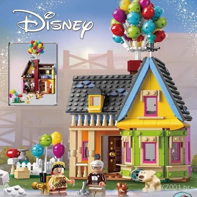 598 peças compatíveis com Lego 43217, pista de casa voadora, blocos de montar educativos para crianças, brinquedo UBCP