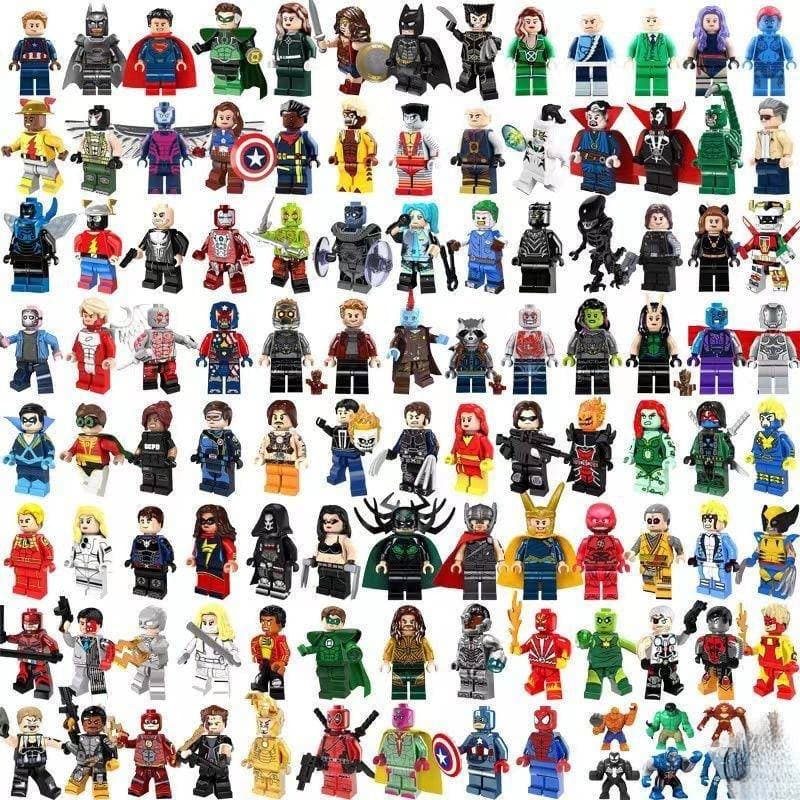 Brinquedos Educativos de Blocos de Montar Lego para o Dia das Crianças com Minifiguras - Entrega Aleatória PZ