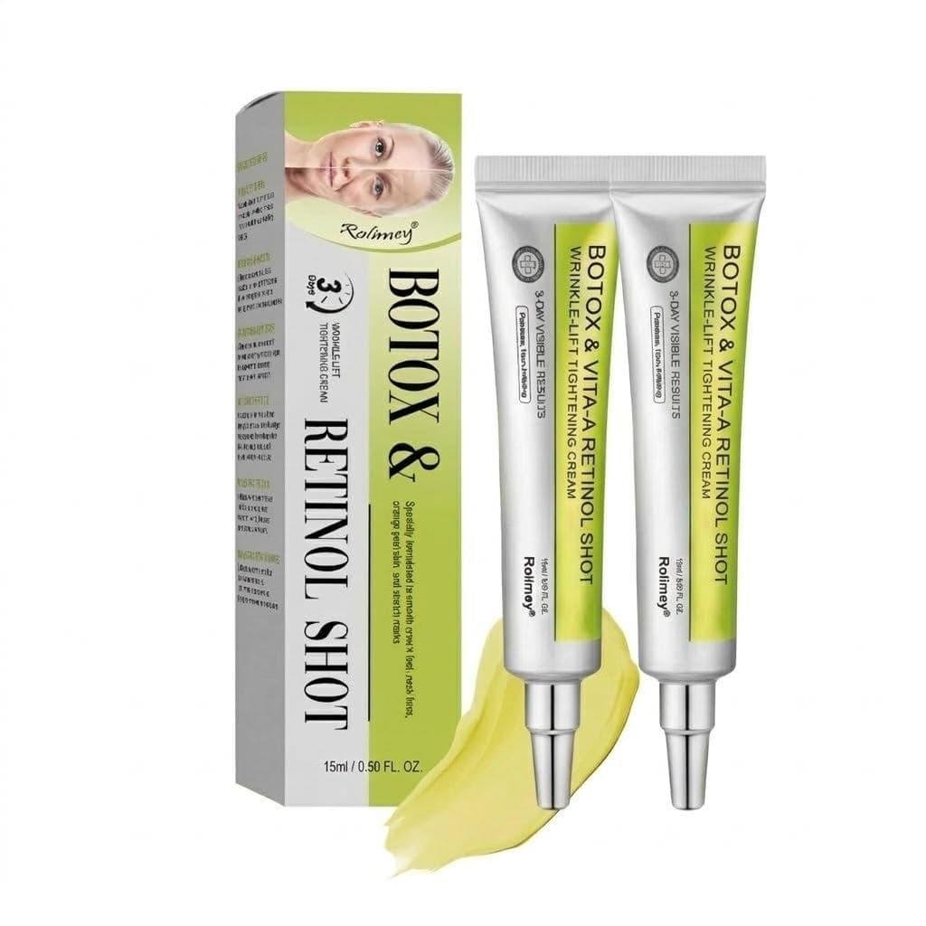 Conjunto de Creme Facial com Retinol, Creme Firmador Anti-idade com Retinol Vita-A, Hidratante Anti-idade para Redução d