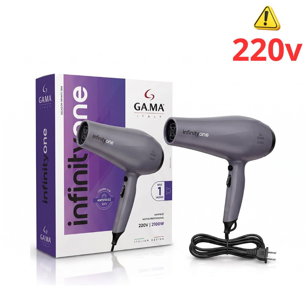 Secador De Cabelo Gama Eleganza Infinity One 2100w Profissional 220v
