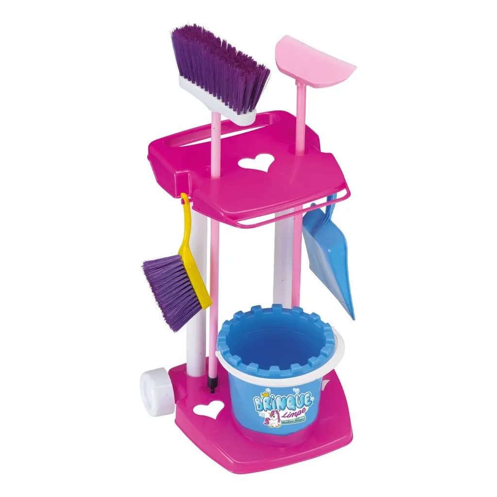 Kit de limpeza de brinquedos Magic Unicorn para carro infantil multicolorido