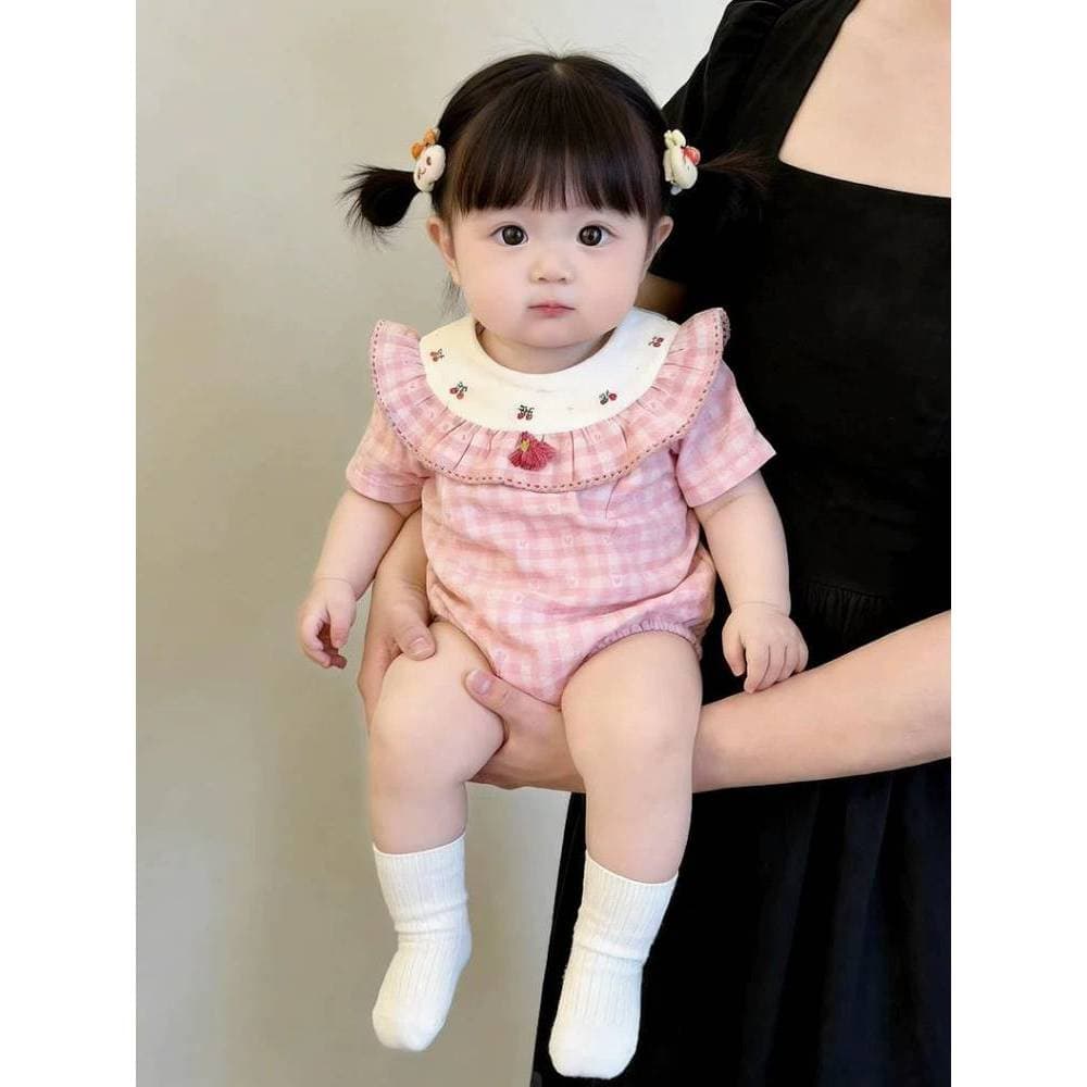 Primavera verão estilo ocidental roupas de bebê menina macacão roupas de verão bebê menina macacão verão bebê recém-nasc