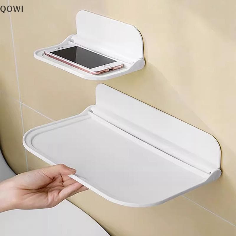 qo Montado Na Parede Prateleira Dobrável Economizando Espaço Armazenamento Ra Punch-Livre Suporte Do Telefone Wifi Rotea