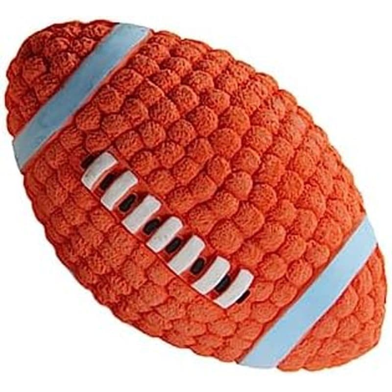 Material De Látex Pet Squeaky Rugby Cão Brinquedos Para Filhote De Cachorro Pequeno Brinquedo De Futebol Estridente Som 