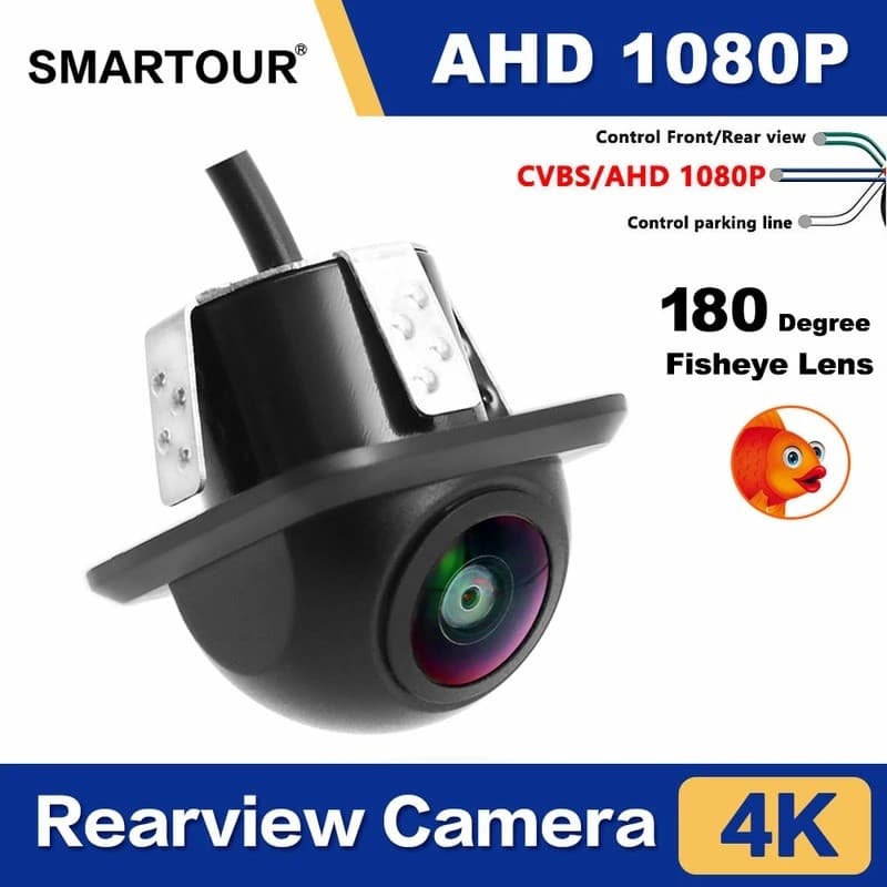 SMARTOUR Câmera De Visão Traseira Do Carro 1080P Noturna Invertendo Monitor Estacionamento Automático CCD À Prova Dwater