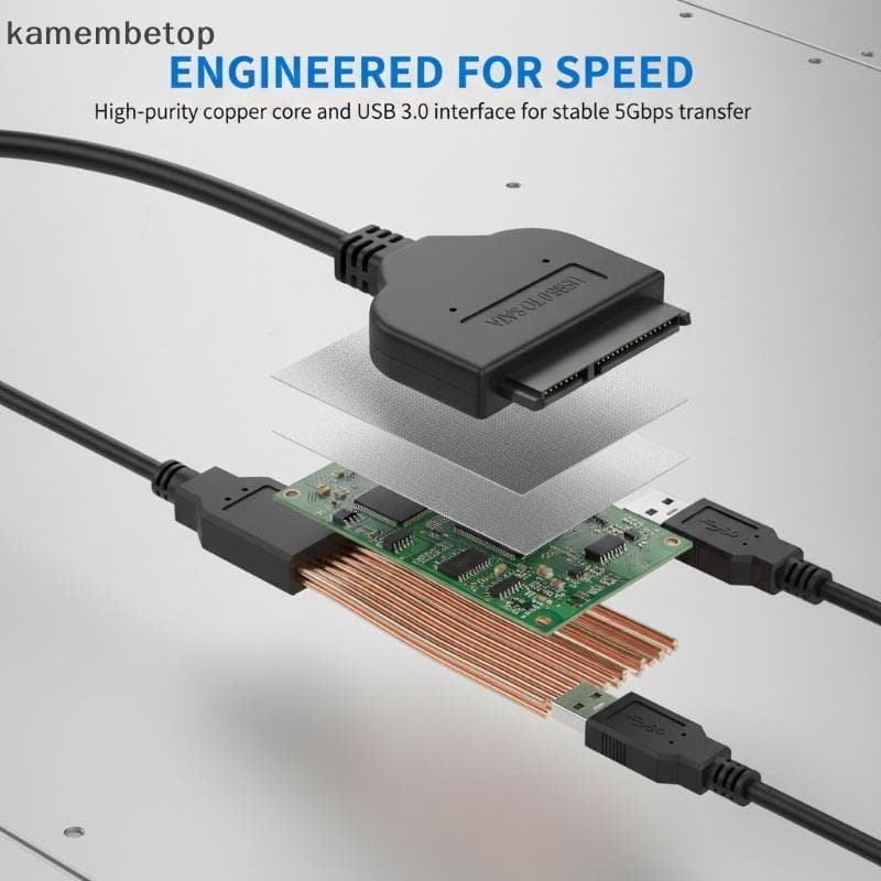 TOP SuperSpeed Adaptador De Disco Rígido SATA De 25 Polegadas Para USB 30 20 SSD HDD Externo Solução Baup Confiável Estu
