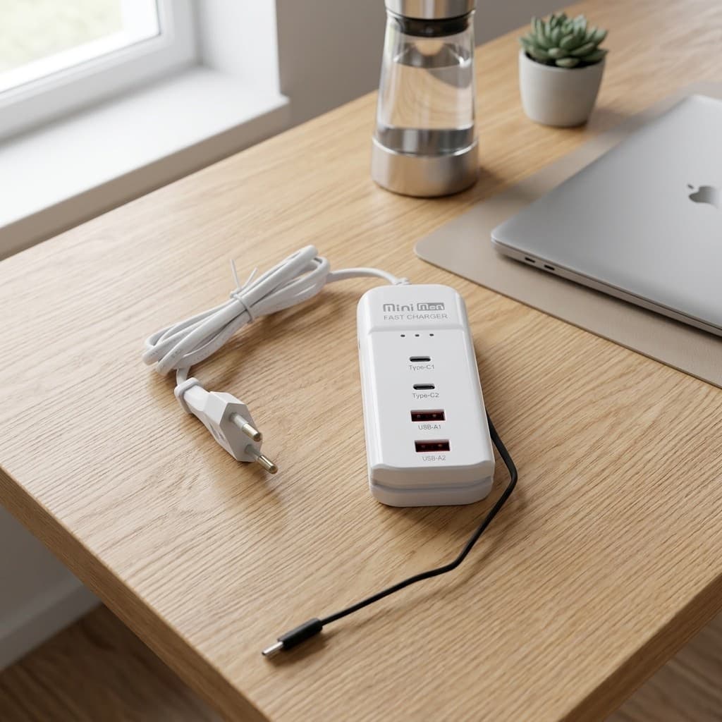 Carregador Inteligente Turbo Estação De Carga Rápida PD USB-C Celular
