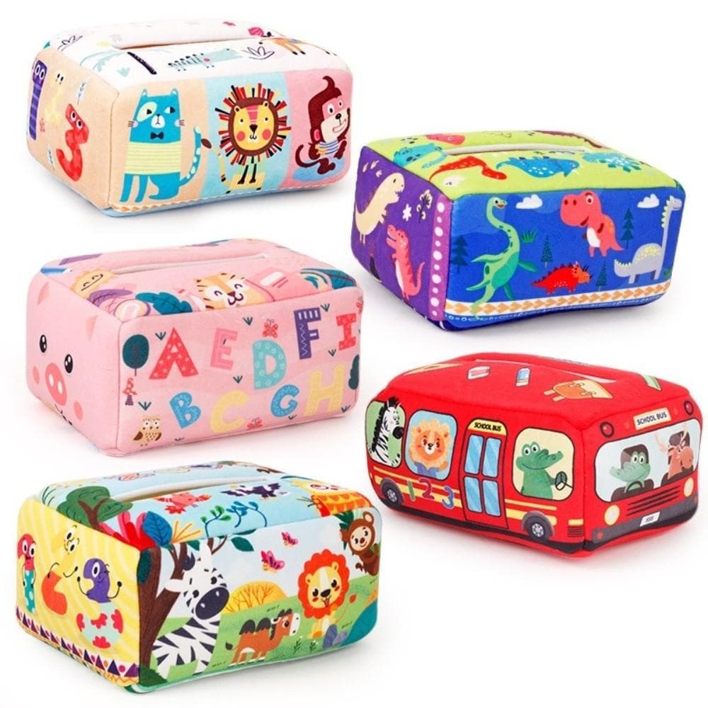 Brinquedo Montessori Para Bebês ALTOZEN , Brinquedos Educativos Interativos Caixa De Tecido , Pano Enrugado , Infantil M
