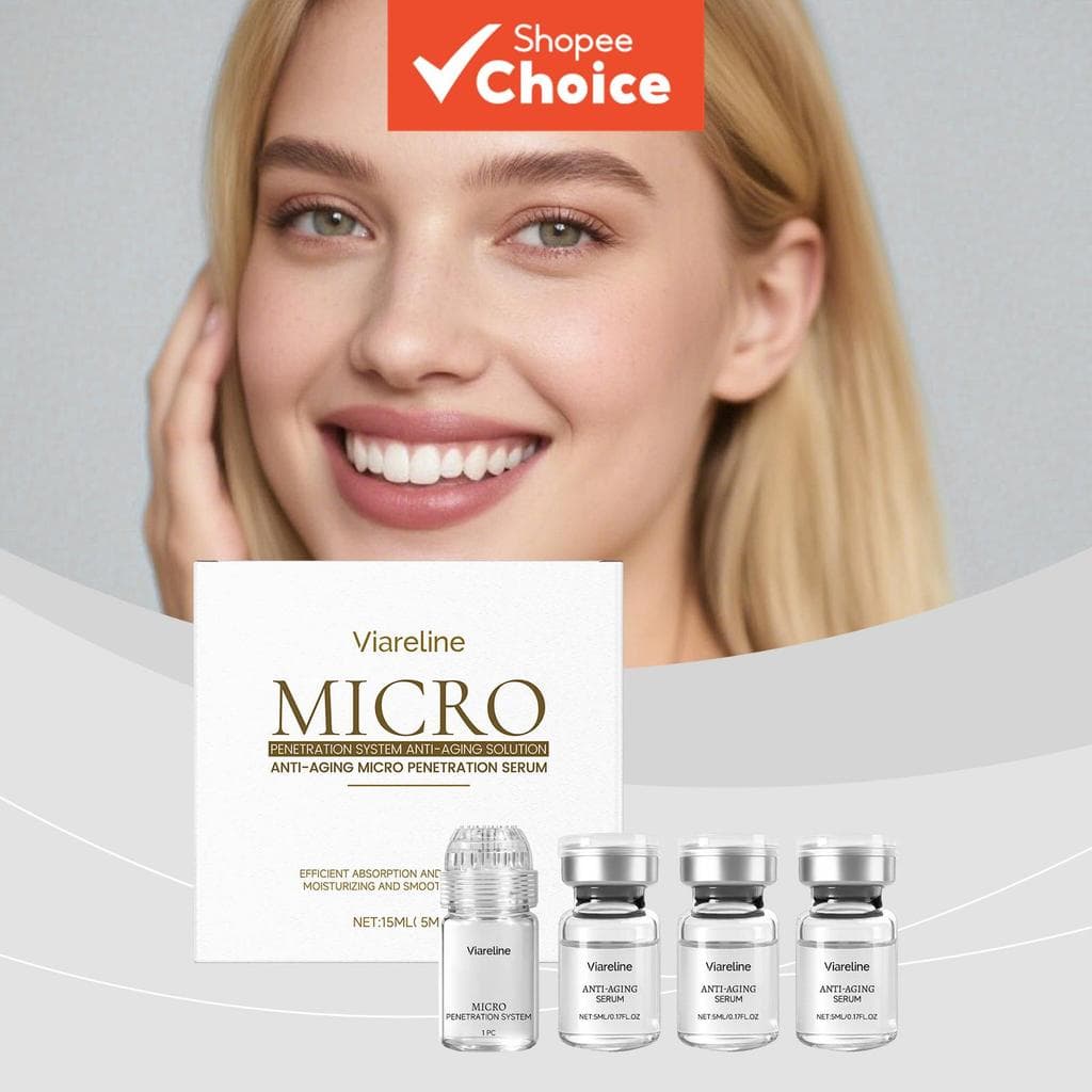 Conjunto de Rolinho de Anti-Idade para Clareamento Facial, Anti-Idade, Séruns Faciais Hidratantes - Rotina de Cuidados