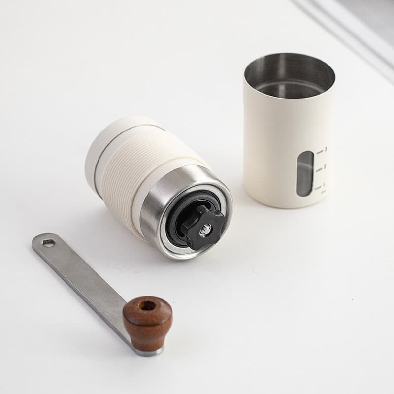 Moedor manual de grãos de café em aço inoxidável, prático e portátil, utensílio para preparo de café em casa e passeios