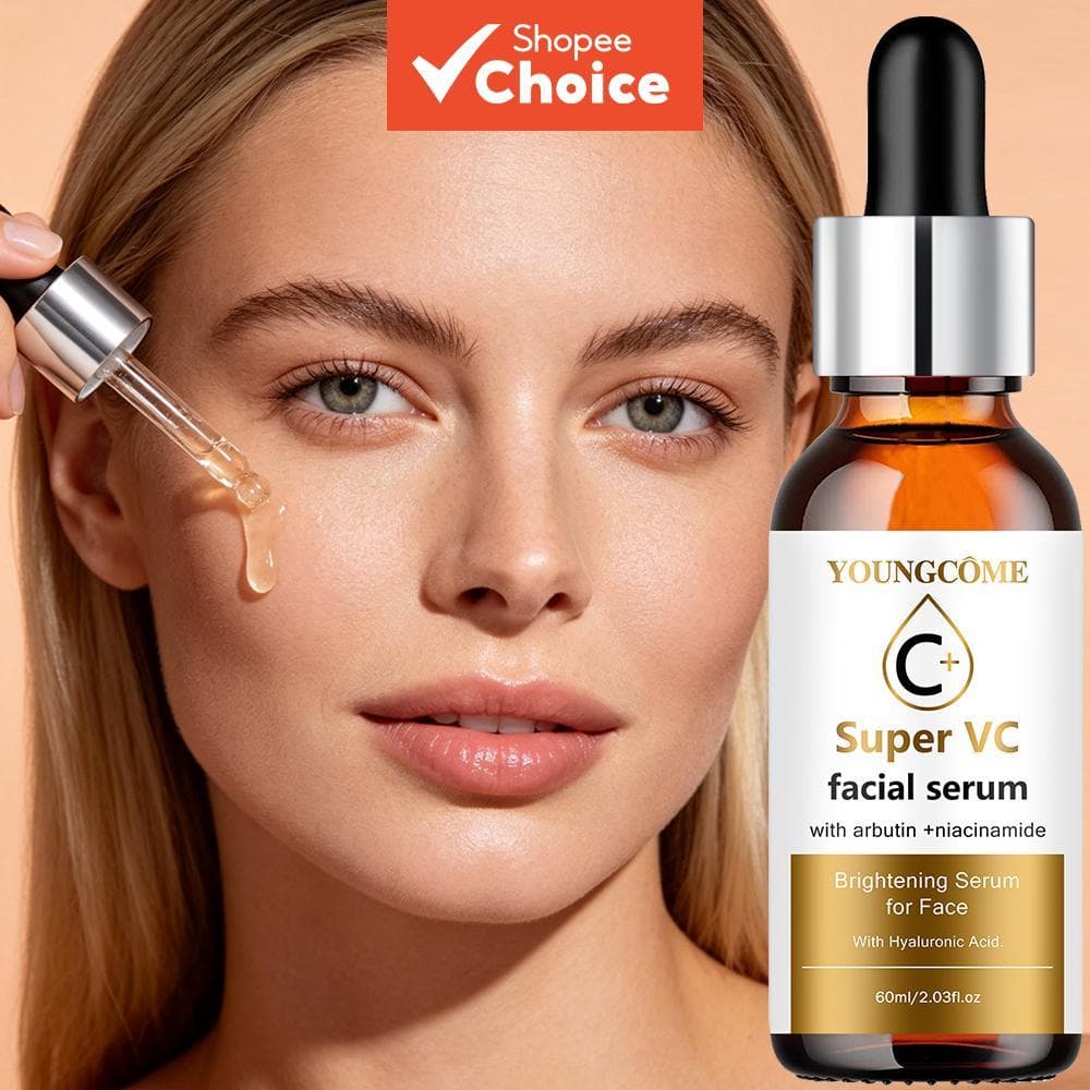 YOUNGCOME Facial de Vitamina C Avançada Hidratante, Hidratante, Clareador, Antioxidante Essência Facial Para Pele Opaca,