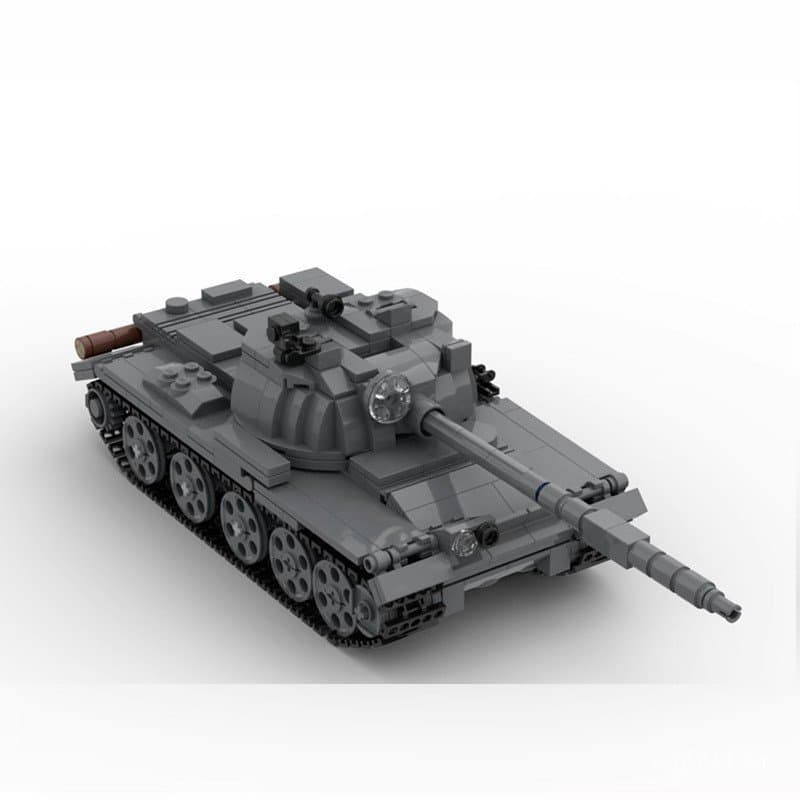 Modelo de tanque T-62 MOC-54854 compatível com blocos de montar Lego, brinquedo para meninos.