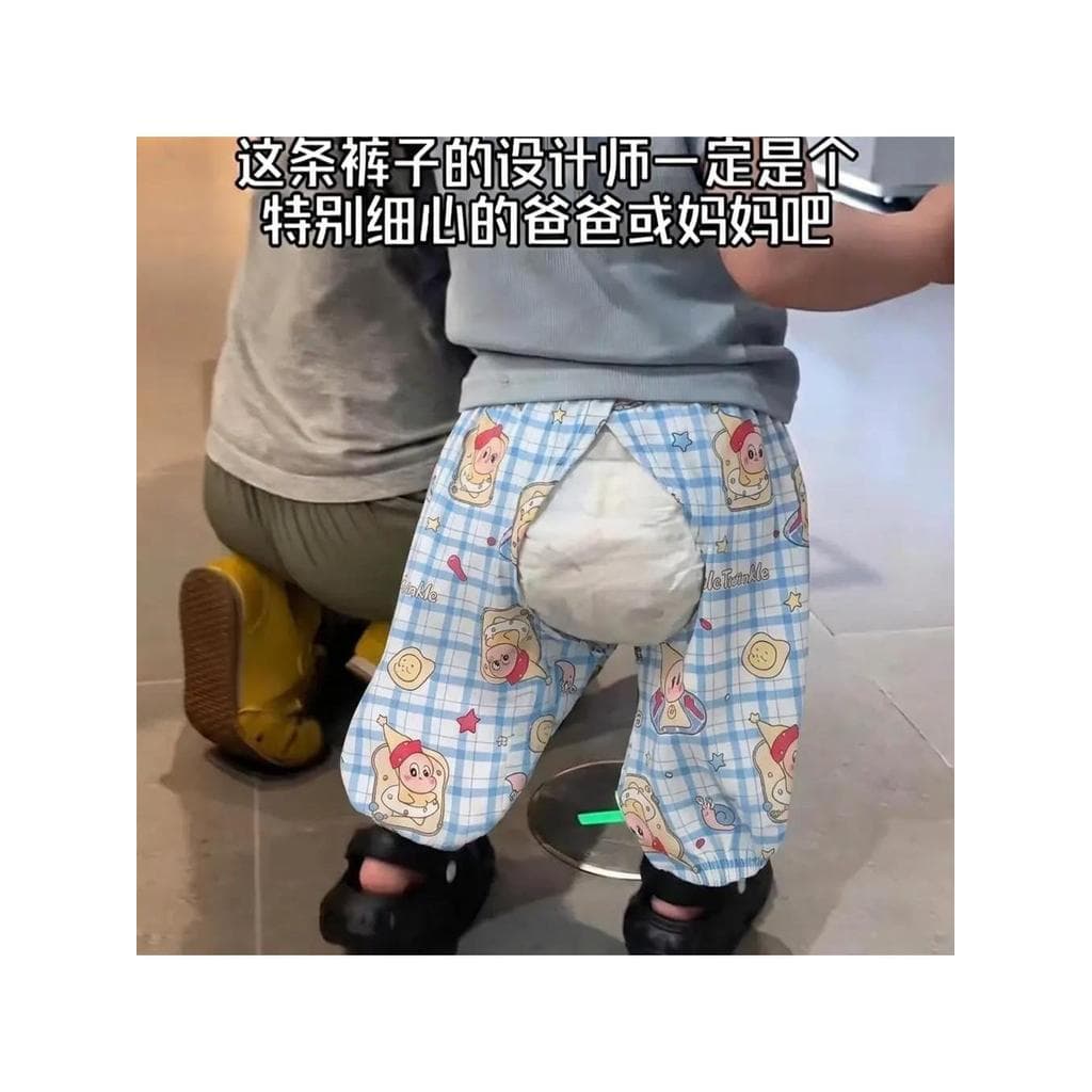 Calças de virilha aberta feitas em chinês, meninos, bebês, uso externo, fraldas, calças de treinamento, meninos, meninas