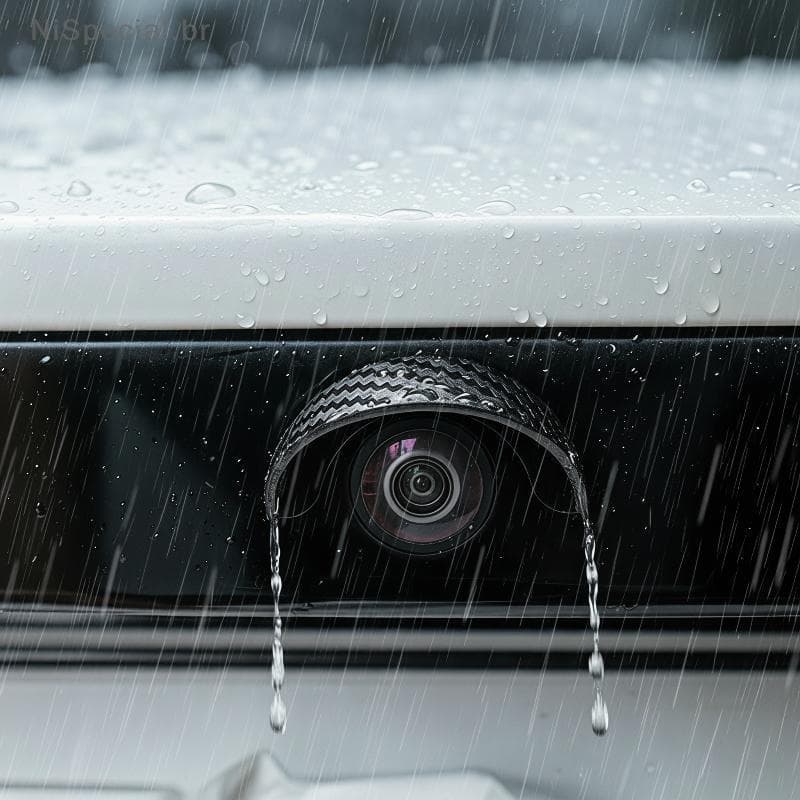 [Nis] Carro Baup Camera Rain Shield Capa Protetora À Prova D'água De Sol Para Câmera De Visão Traseira Melhora A Seguran